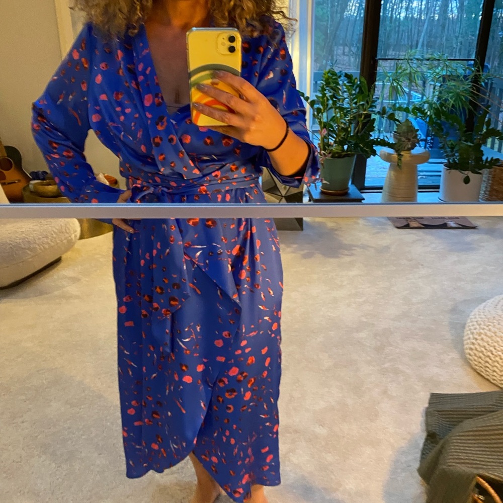 Never fully dressed printed wrap dress size US 12